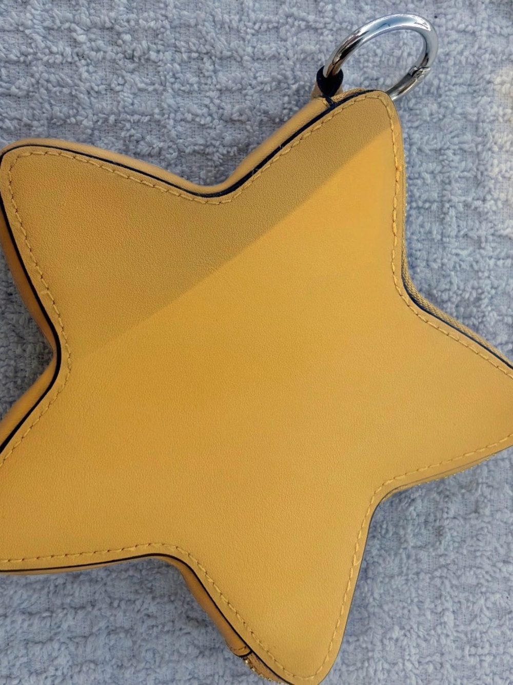 Rachel Zoe Yellow Star-Shaped Keychain Pouch